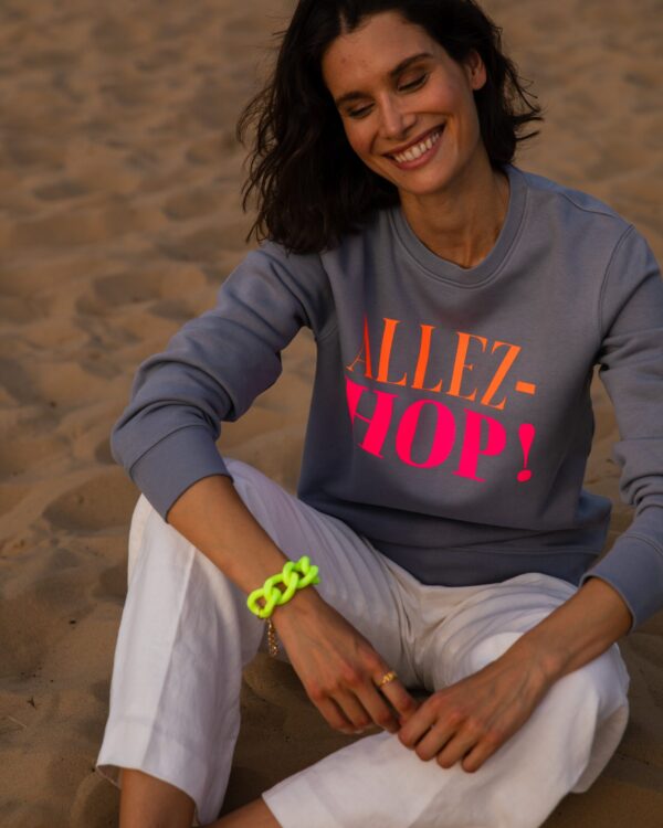 Allez-Hop Sweatshirt – Anthrazit / Neon