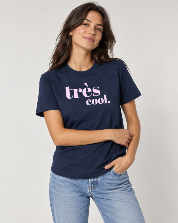 très cool. T‑Shirt – French Navy / Rosa